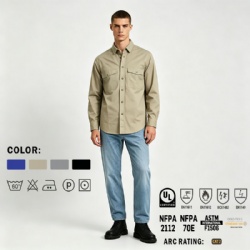 FR SOLID VENT WORK SHIRT
